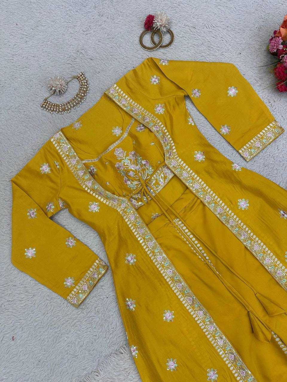 YNF MASLIN RIN169 5706 SUITS & DRESSES WHOLESALE INDO WESTERN DRESSES MANUFACTURER    